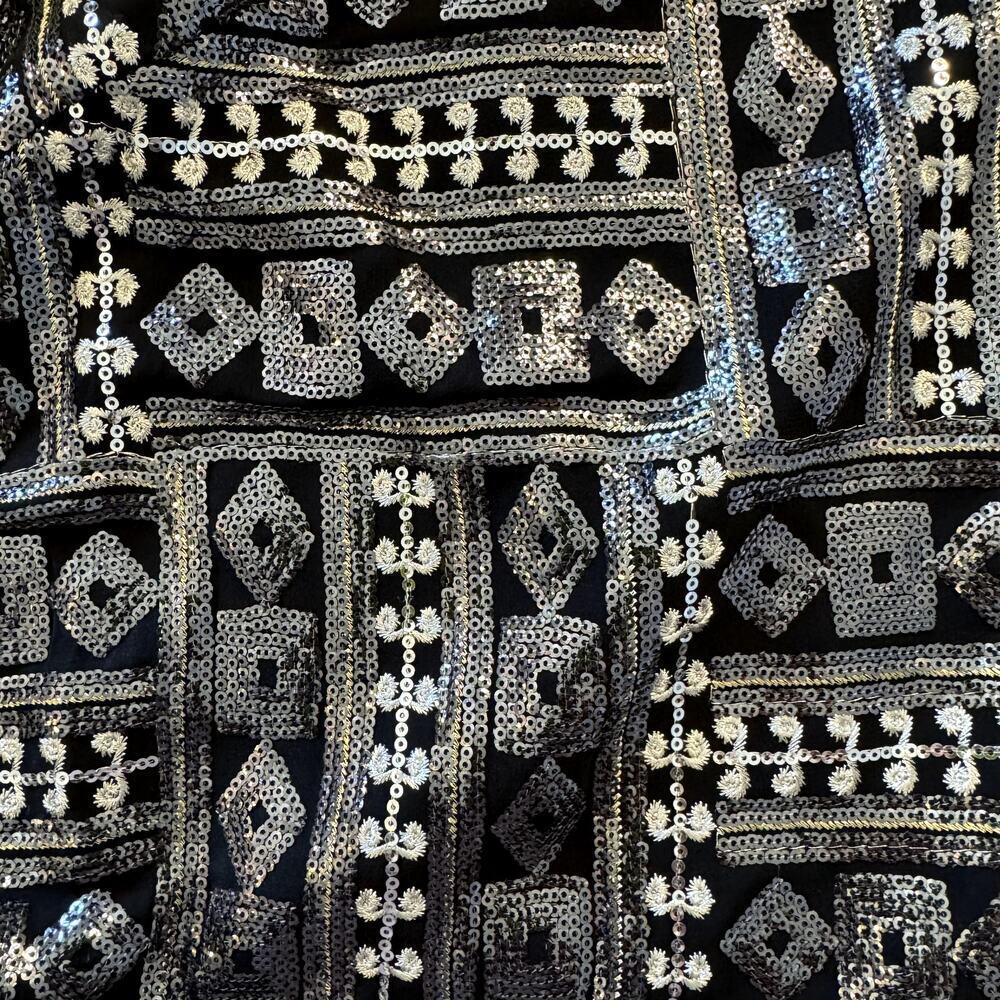 VTG Bob Mackie Wearable Art Black Sequined Jacket Size 18W women's - Picture 4 of 6